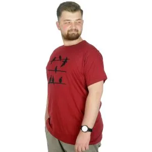 Men s T shirt Bicycle Collar Oversize Dark Future 22190 Black