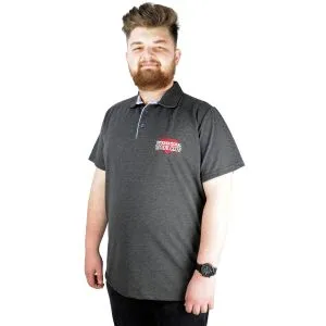 Men s T shirt Polo Collar Mode Exchange 22312 Anthramelange