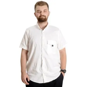 Erkek Gömlek Gabardin Tek Cep 22363 Beyaz