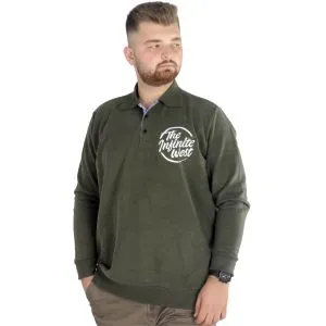 Big Tall Men Sweatshirt Old Traderouts 20415 Black