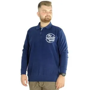 Big Tall Men Sweatshirt Old Traderouts 20415 Black