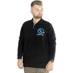 Big Tall Men Sweatshirt Old Traderouts 20415 Black
