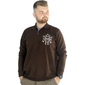 Big Tall Men Sweatshirt Old Traderouts 20415 Black