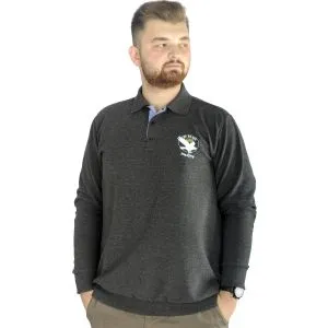 Big Tall Men Sweatshirt Old Traderouts 20415 Black