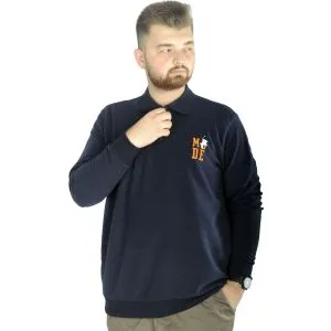 Big Tall Men Sweatshirt Old Traderouts 20415 Black