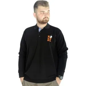 Big Tall Men Sweatshirt Old Traderouts 20415 Black