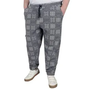 Big Size Men Sweatpants Narrow Trotters 20507 Black