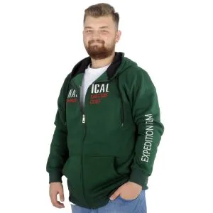 Big Tall Mens Sweatshirt Hooded Zippered Nautical 22523 Naphtha