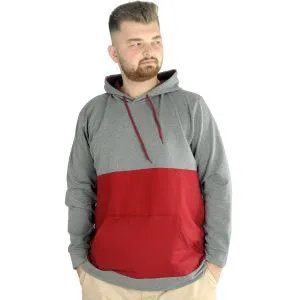 Big Tall Men s Sweat Hooded Pocket Zippered Linexpected 21521 Black