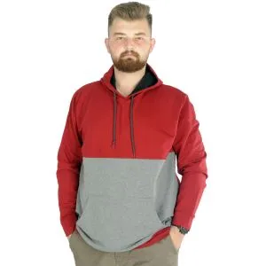 Big Tall Men s Sweat Hooded Pocket Zippered Linexpected 21521 Black