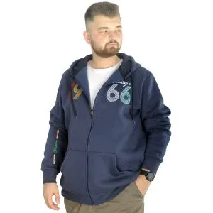 Big Tall Men s Sweat Hooded Pocket Zippered Linexpected 21521 Black