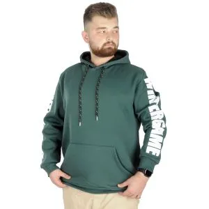 Big Tall Men s Sweat Hooded Pocket Zippered Linexpected 21521 Black