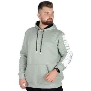 Big Tall Men s Sweat Hooded Pocket Zippered Linexpected 21521 Black