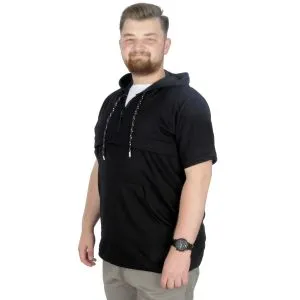 Men s T shirt Bicycle Collar Oversize Dark Future 22190 Black