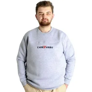 Erkek Sweat Bisiklet Yaka CHNGYRMD 22565 Grimelanj