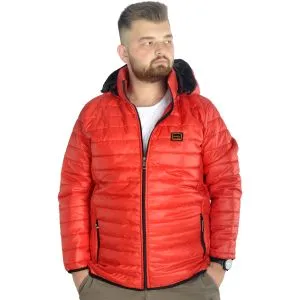 Big-Tall Mens Comfort Capitone Zippered Jacket 21048 Burgundy