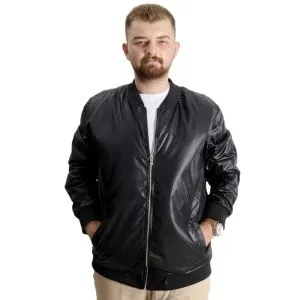 Big-Tall Men College Coat Jesica 22611 Black