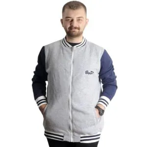 Big Tall Men College Coats Super 22614 Gray melange