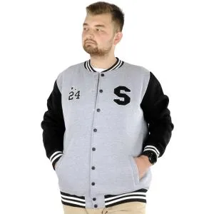 Big Tall Men College Coats  Stan 22615  Gray Melange