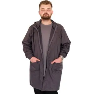 Büyük Beden Erkek Yağmurluk Kapşonlu 22700 Antrasit
