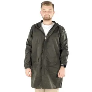 Big Tall Men Raincoat Hooded 22700 Khaki