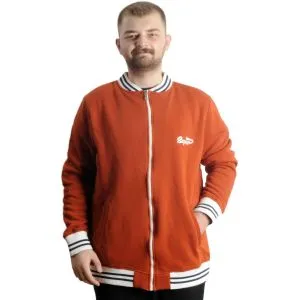 Big Size Mens College Jacket  22614 Cinnamon