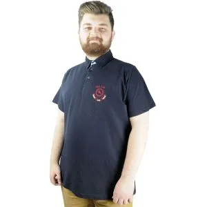 Men s T shirt Polo Collar MDX Club 22305 Navy Blue