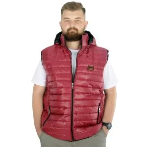 Yelek Kapitone Kapşonlu 22600 Bordo