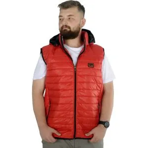 Yelek Kapitone Kapşonlu 22600 Kırmızı