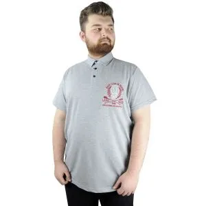 Men s T shirt Polo Collar Boat Club 22301 Gray