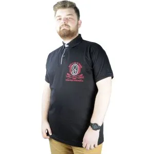 Men s T shirt Polo Collar Boat Club 22301 Black