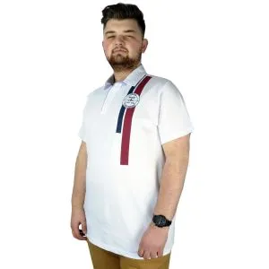 Men s T shirt Polo Collar Flight Team 22311 White