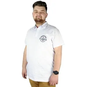 Men s T shirt Polo Collar Florida 22303 White