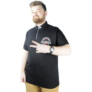 Men s T shirt Polo Collar Florida 22303 Black
