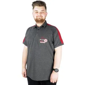 Men s T shirt Polo Collar Ocean 22317 Anthramelange