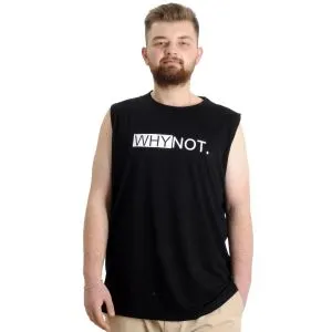 Büyük Beden Erkek Atlet WHYNOT 23003 Siyah