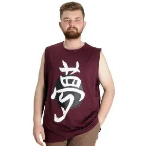 Büyük Beden Erkek Atlet TOKYO 23008 Mürdüm