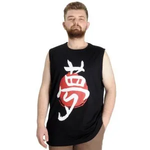 Büyük Beden Erkek Atlet TOKYO 23008 Siyah