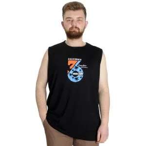 Büyük Beden Erkek Atlet CALIFORNIA 23012 Siyah