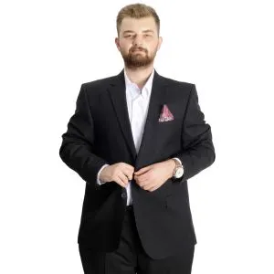 Big Size Mens Suit Star 23022 Black