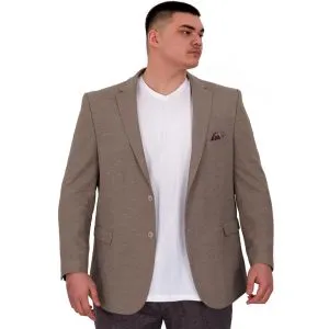 Büyük Beden Erkek Ceket Blazer Britanya 23028 Vizon