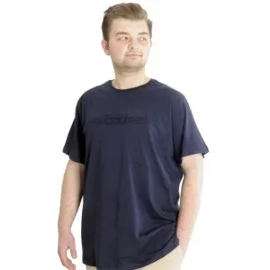 Büyük Beden Erkek T-shirt SOUNDNESS 23114 Lacivert