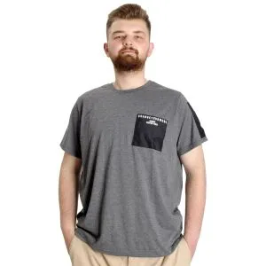 Büyük Beden Erkek T-shirt CHNGYRMD 23123 Antramelanj