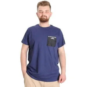 Büyük Beden Erkek T-shirt CHNGYRMD 23123 İndigo