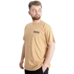 Big Size Mens T-Shirt WORLDWIDE 23126 Beige