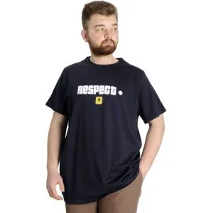 Büyük Beden Erkek T-shirt NESPECT 23131 Lacivert