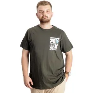 Büyük Beden Erkek T-Shirt Bis Yaka Authentic 23140 Haki