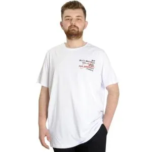 Big Size Mens T-Shirt CULTURE 23146 White