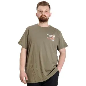 Büyük Beden Erkek T-shirt  CULTURE 23146 Haki