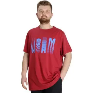 Büyük Beden Erkek T-shirt NORM 23147 Bordo